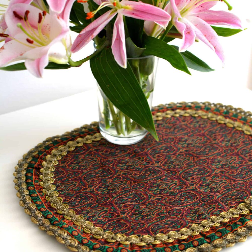 Unique Oval Termeh Tablecloth