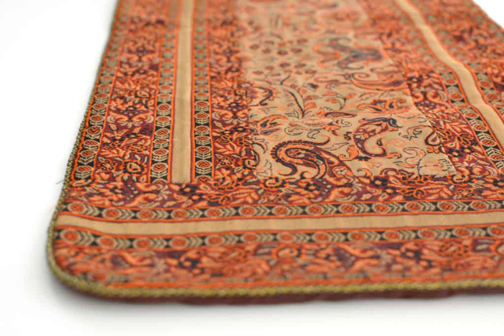 orange and cream Termeh runner