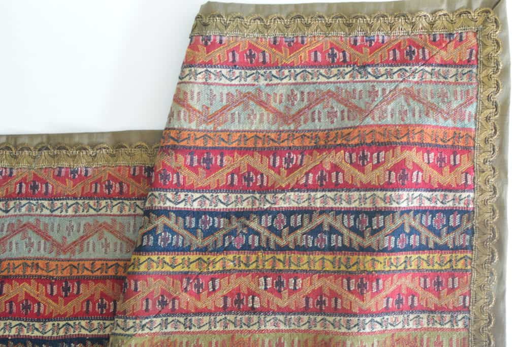Vintage Termeh (Persian Fabric) Runner from the 1800s