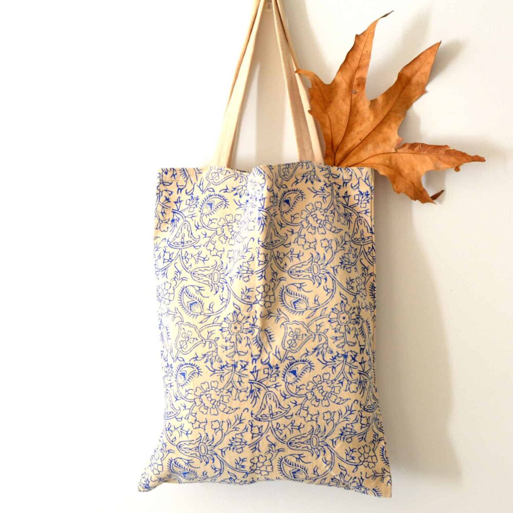 Hand-block Print Cotton Bag