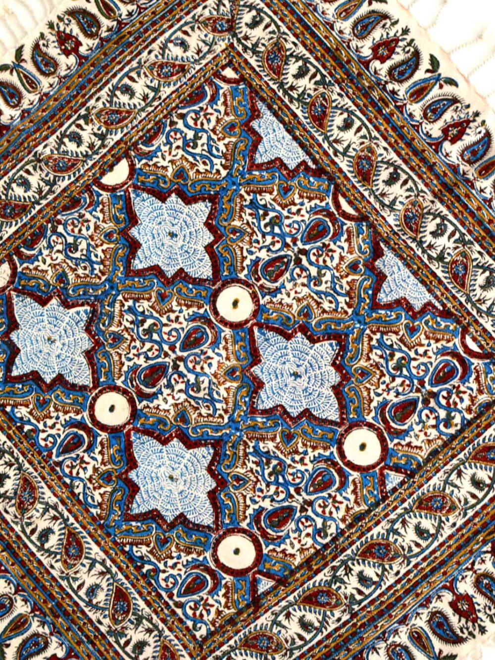Hand Blocked Print (Ghalamkar) Tablecloth