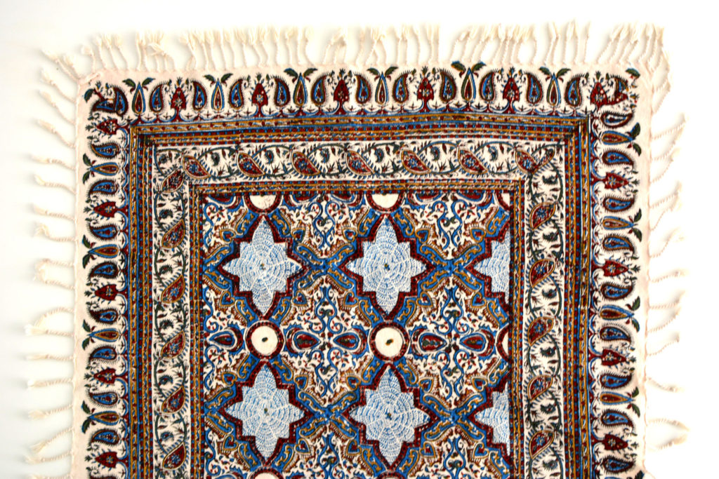 Hand Blocked Print (Ghalamkar) Tablecloth