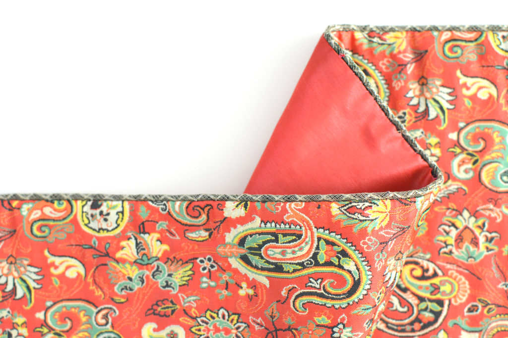 bright red runner tablecloth
