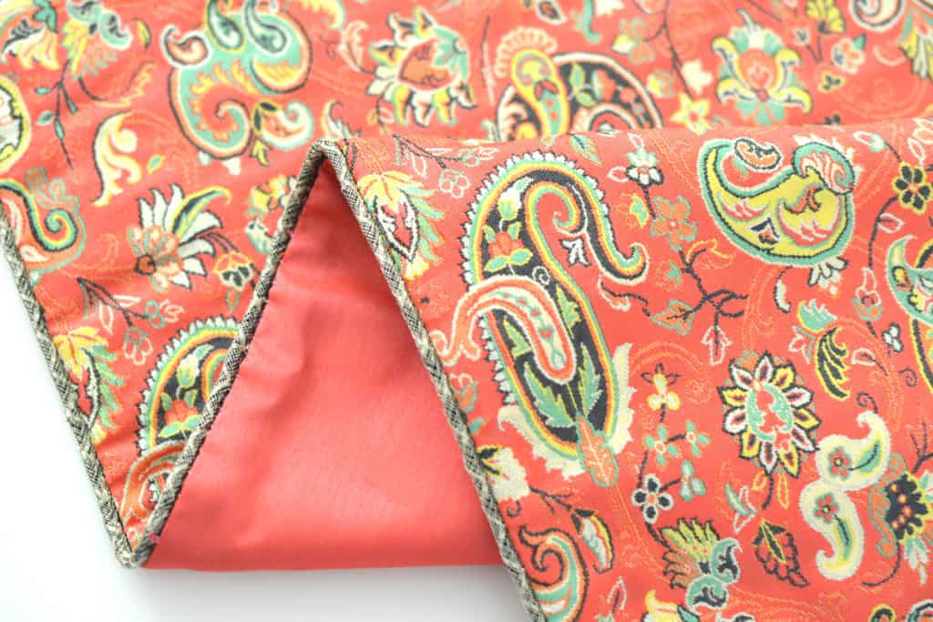 bright red runner tablecloth