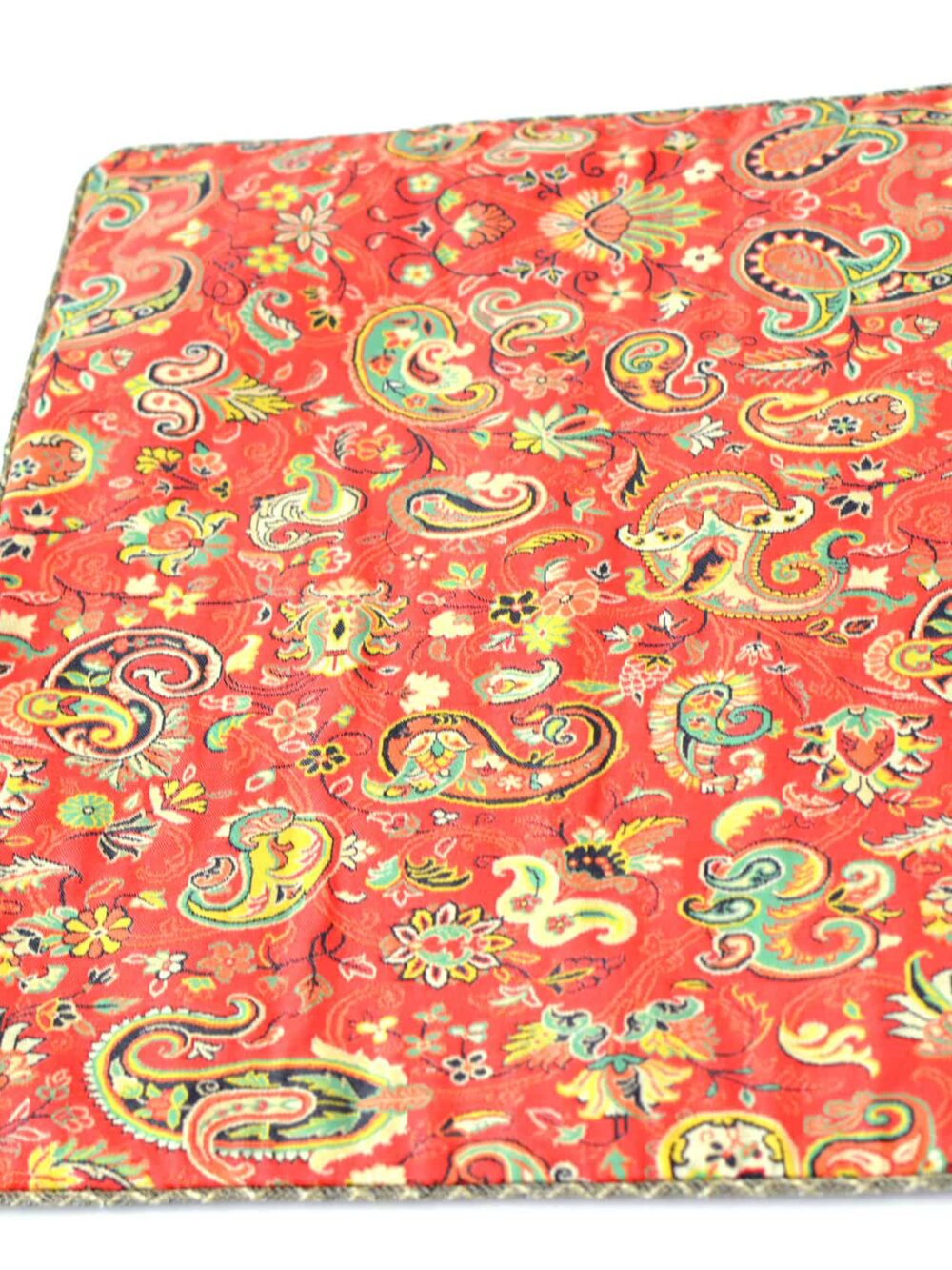 bright red runner tablecloth