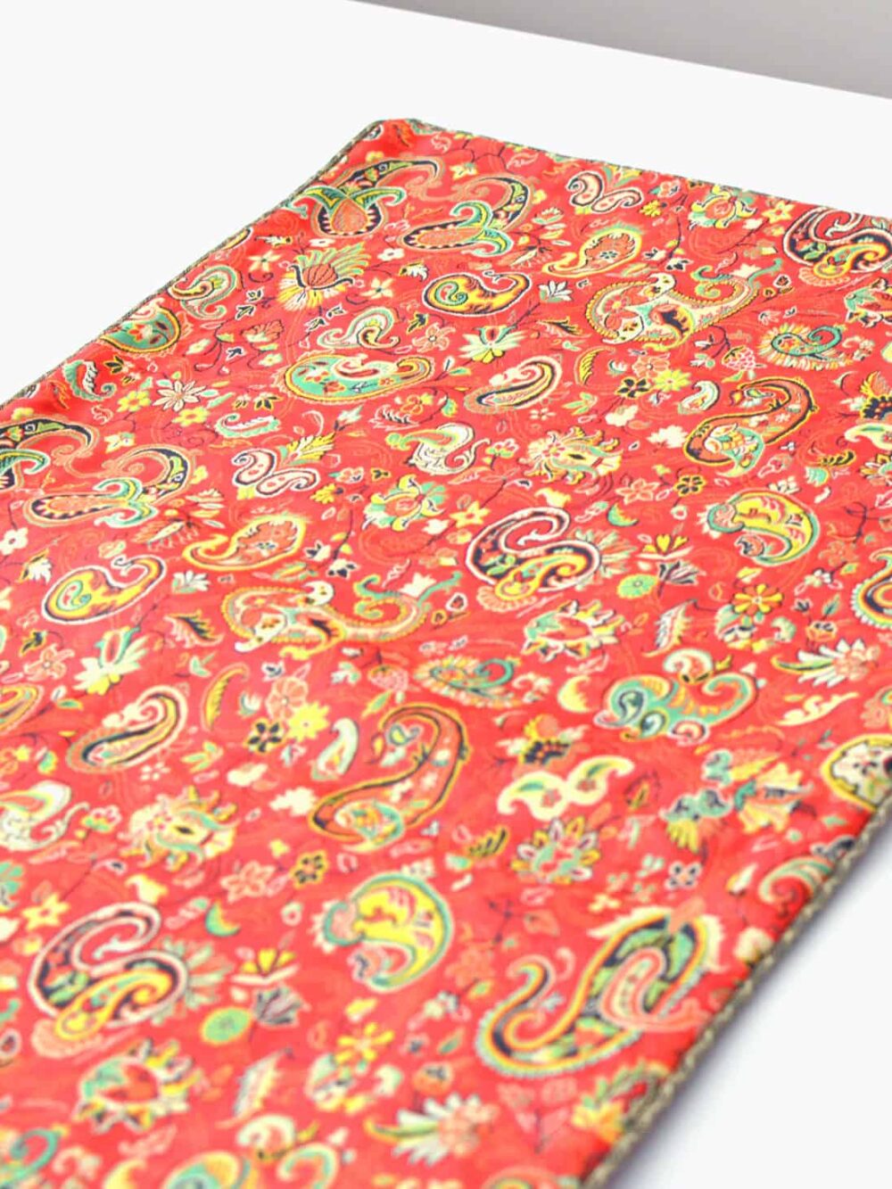 bright red runner tablecloth