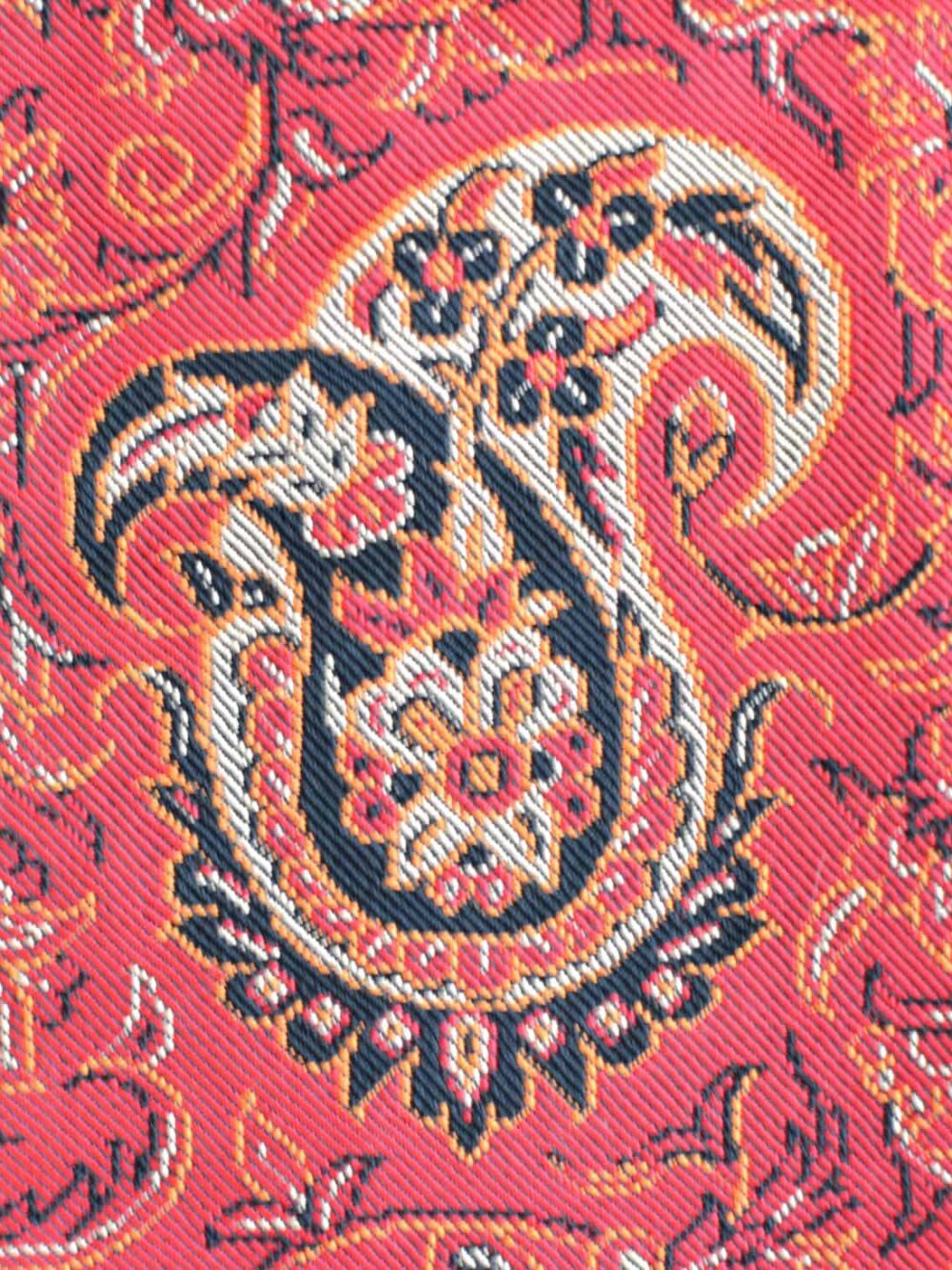 Red Termeh (Persian Fabric) Tablecloth With Edge