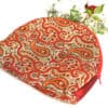 Red Termeh (Persian Fabric) Zipper Pouch Bag