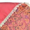 Red Termeh (Persian Fabric) Tablecloth With Edges