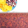 Red Termeh (Persian Fabric) Tablecloth With Edges