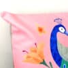 Velvet Floral Peacock Cushion Cover