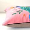 Velvet Floral Peacock Cushion Cover