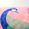 Velvet Floral Peacock Cushion Cover