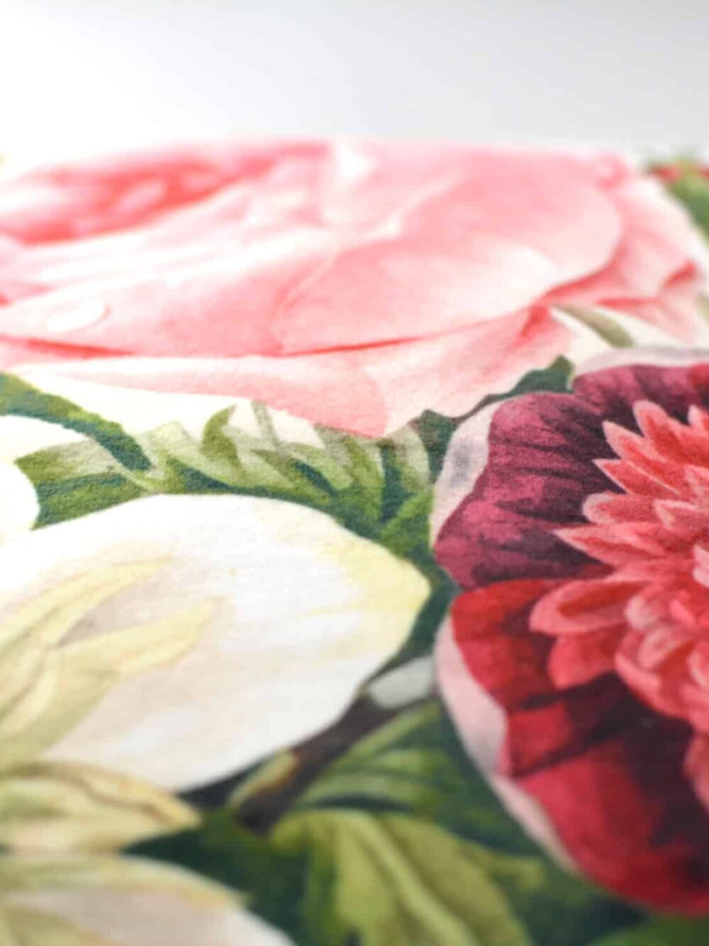 Velvet Rose Bouquet Cushion Cover