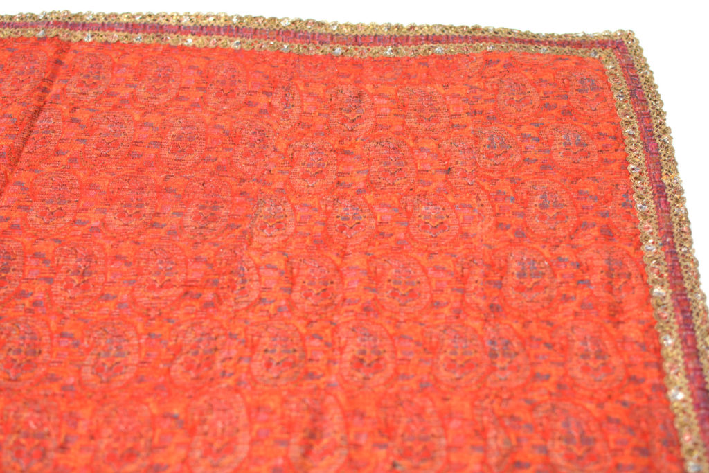 Vintage Red Tablecloth from 1800s