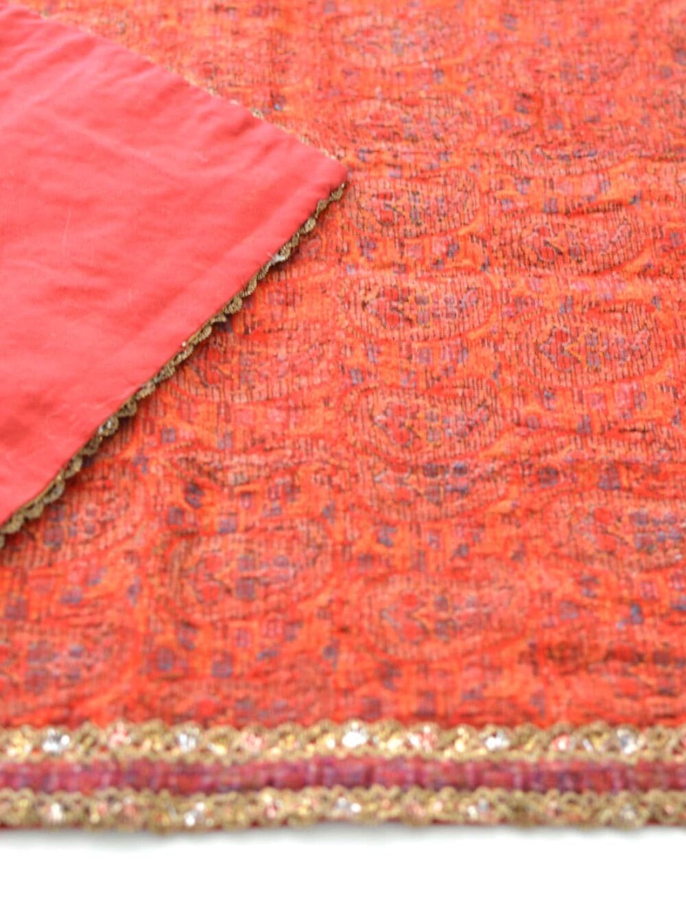 Vintage Red Tablecloth from 1800s