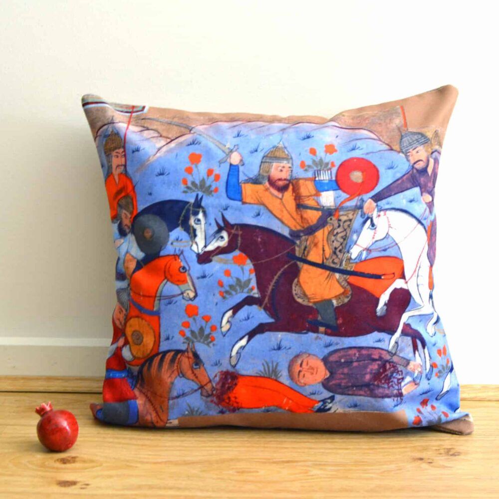 Persian Miniature Cushion Cover