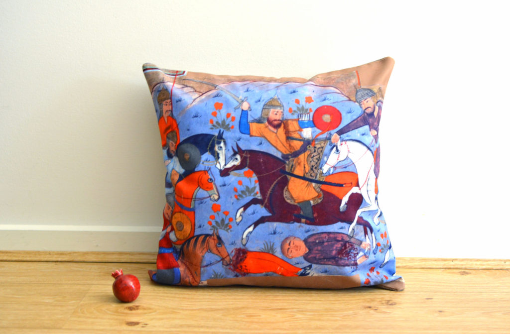 Persian Miniature Cushion Cover