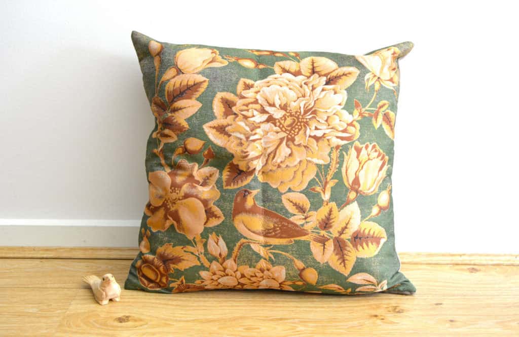 Tapestry and Velvet Fabric Cushion Cover