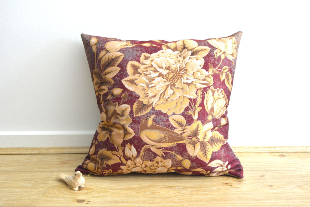 Tapestry and Velvet Fabric Cushion Cover