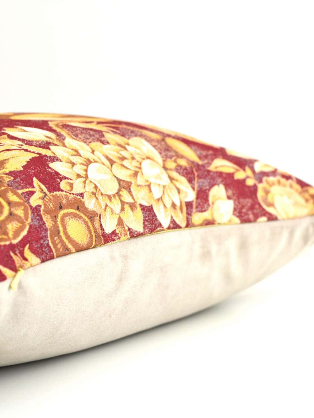Tapestry and Velvet Fabric Cushion Cover