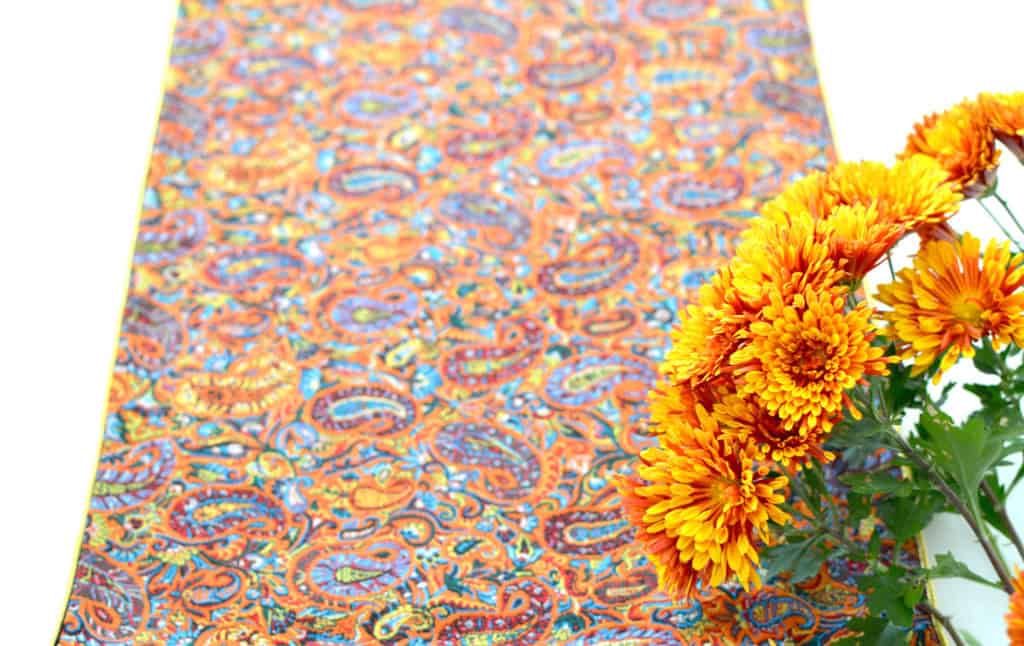 Orange Termeh (Persian Fabric) Tablecloth