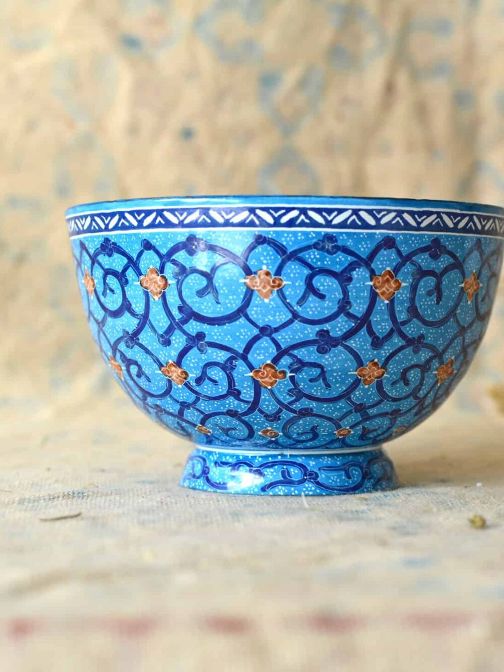 Hand painted Enamelled Bowl (MinaKari)