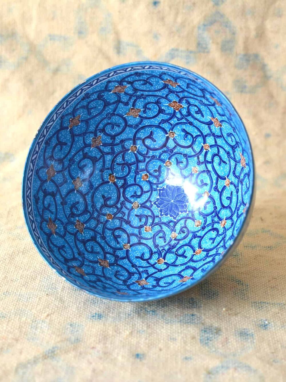 Hand painted Enamelled Bowl (MinaKari)