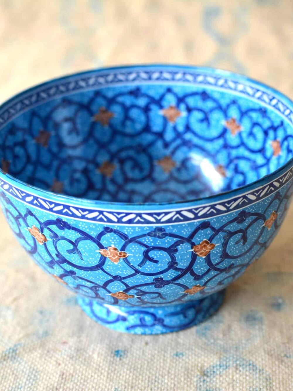 Hand painted Enamelled Bowl (MinaKari)