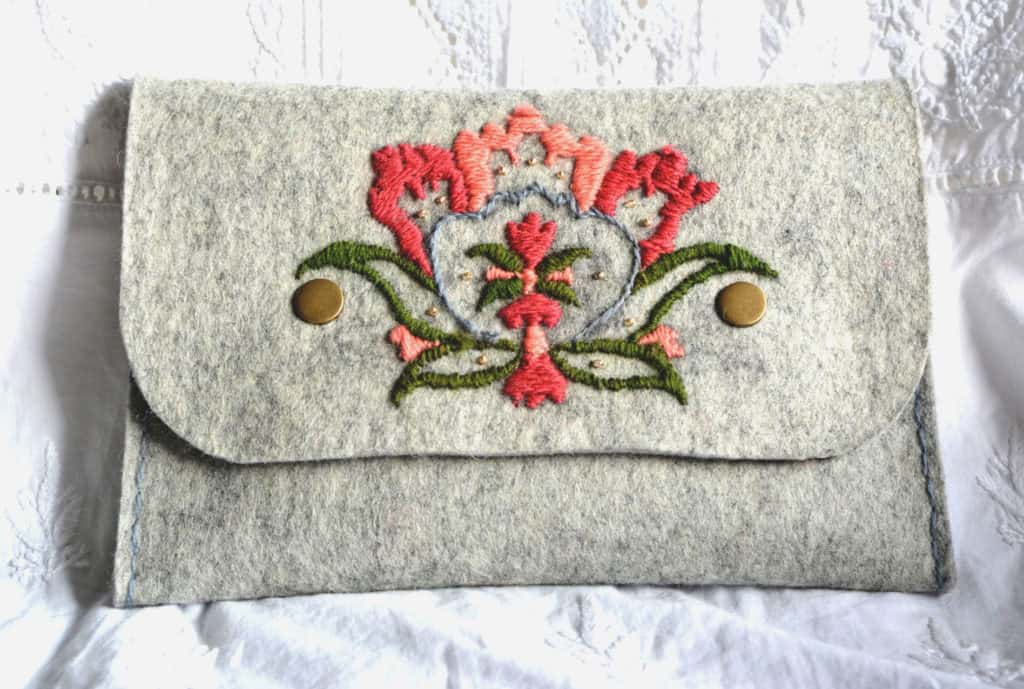 Handmade Wool-Felt Clutch Bag