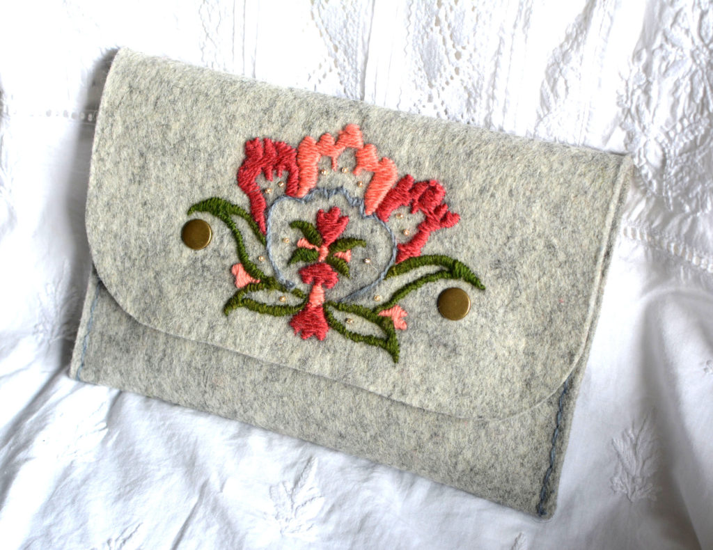 Handmade Wool-Felt Clutch Bag