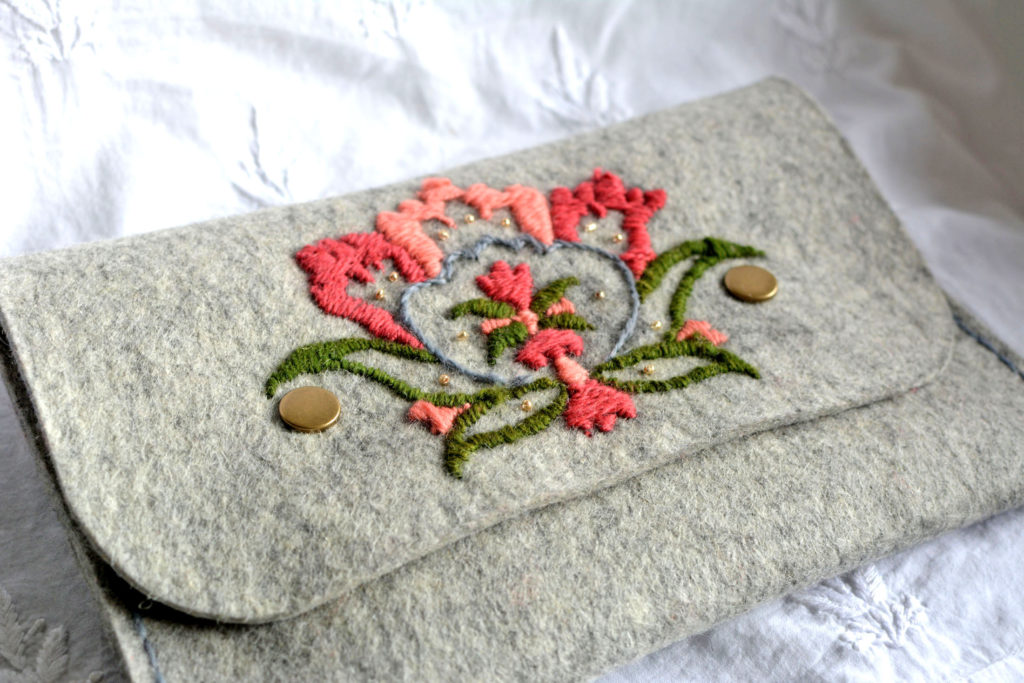 Handmade Wool-Felt Clutch Bag