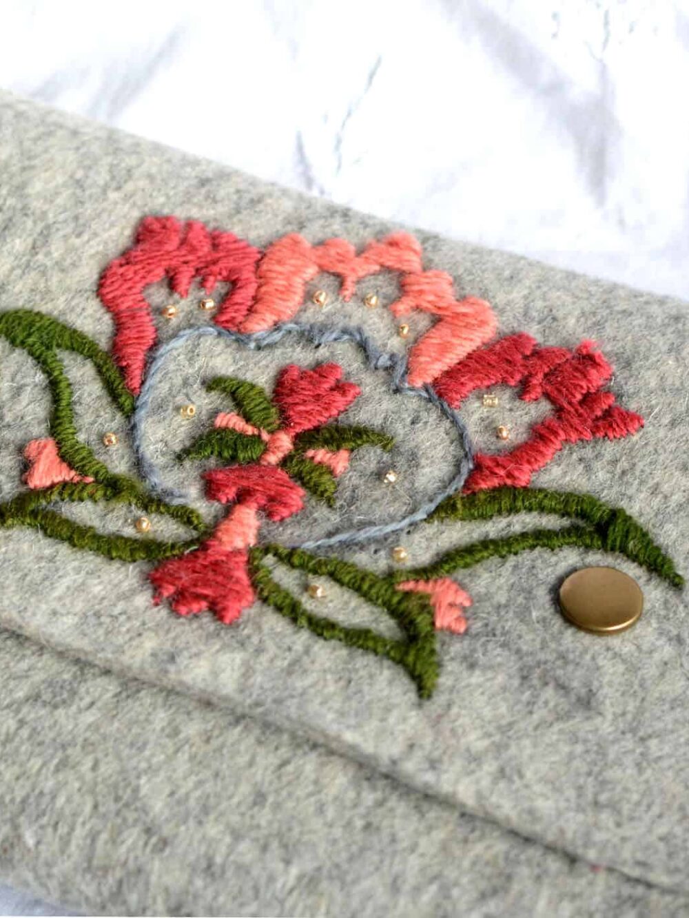 Handmade Wool-Felt Clutch Bag