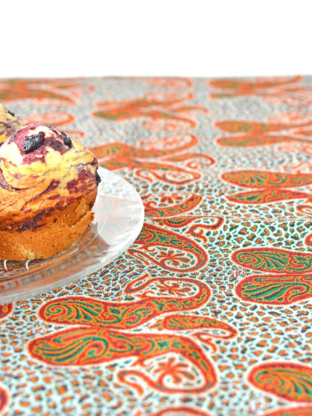 Grey And Red Termeh Tablecloth