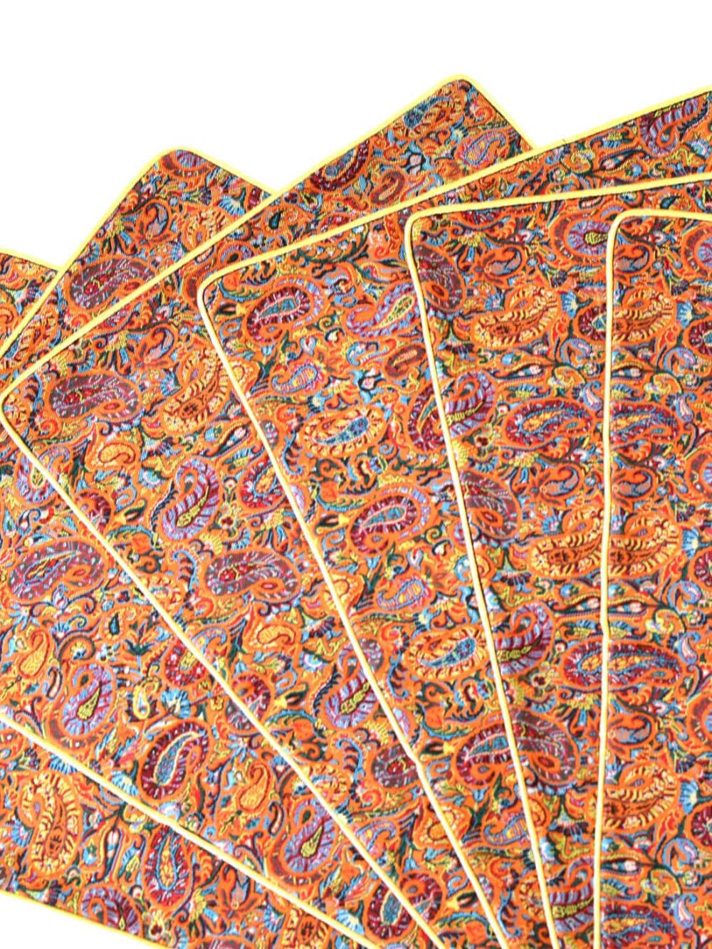 Orange Termeh (Persian Fabric) Tablecloth