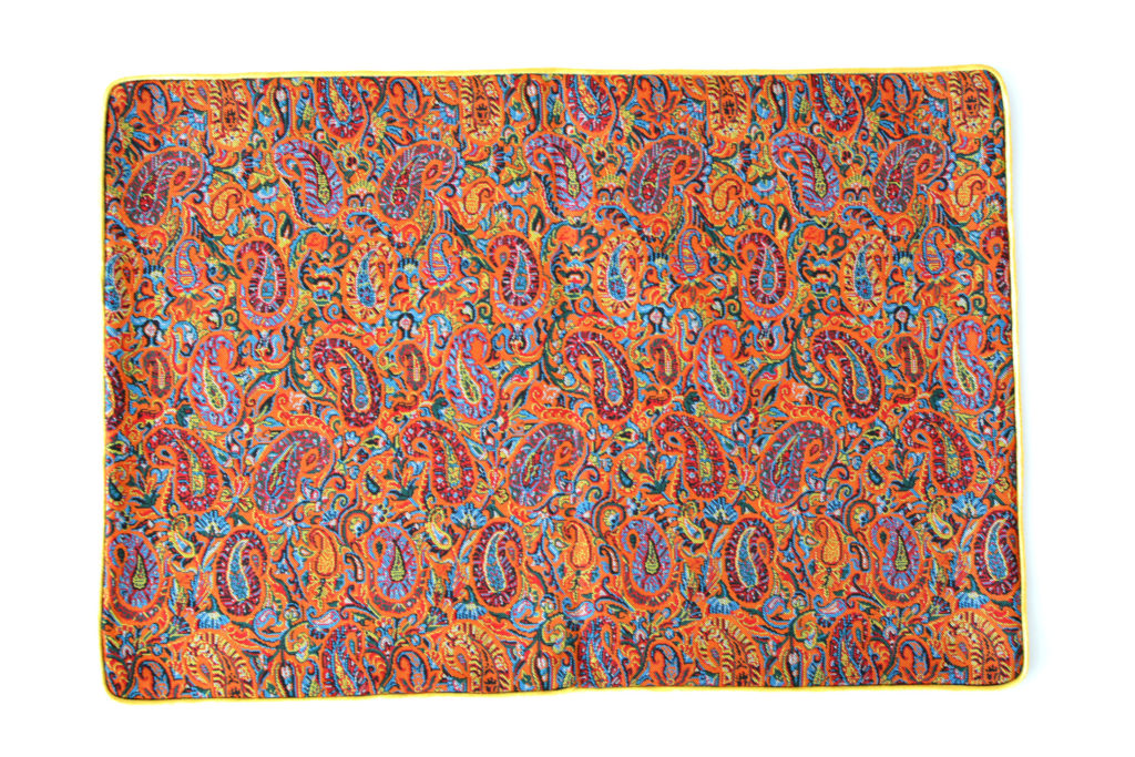 Orange Termeh (Persian Fabric) Tablecloth