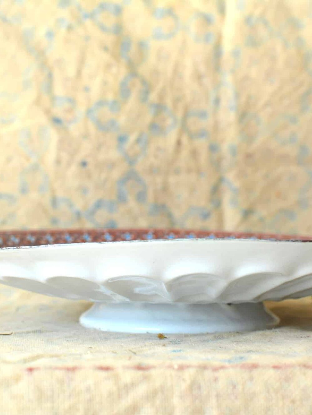 Hand-Painted enamelled large-brown