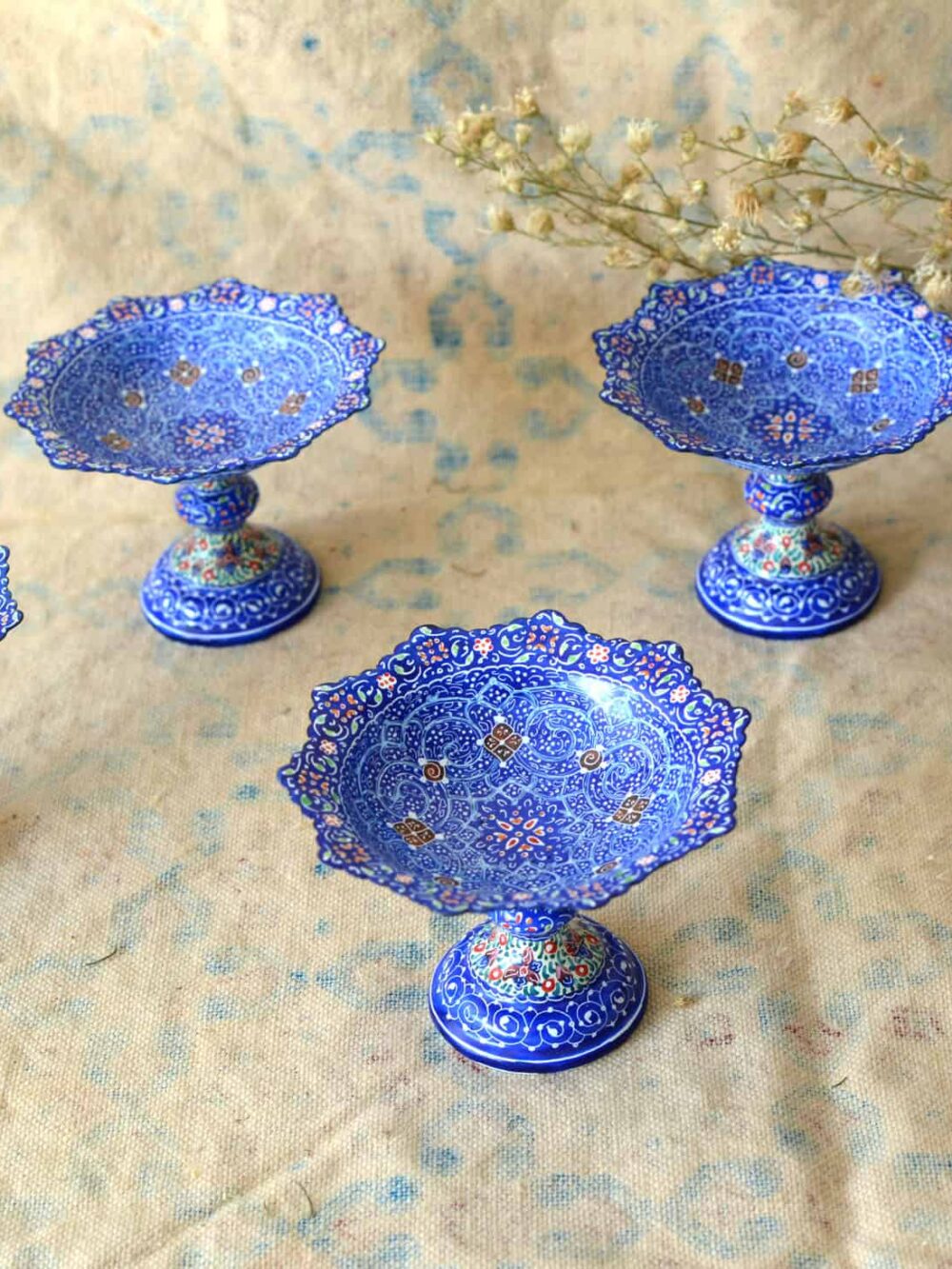 Set of 5 Hand-Painted Enamels