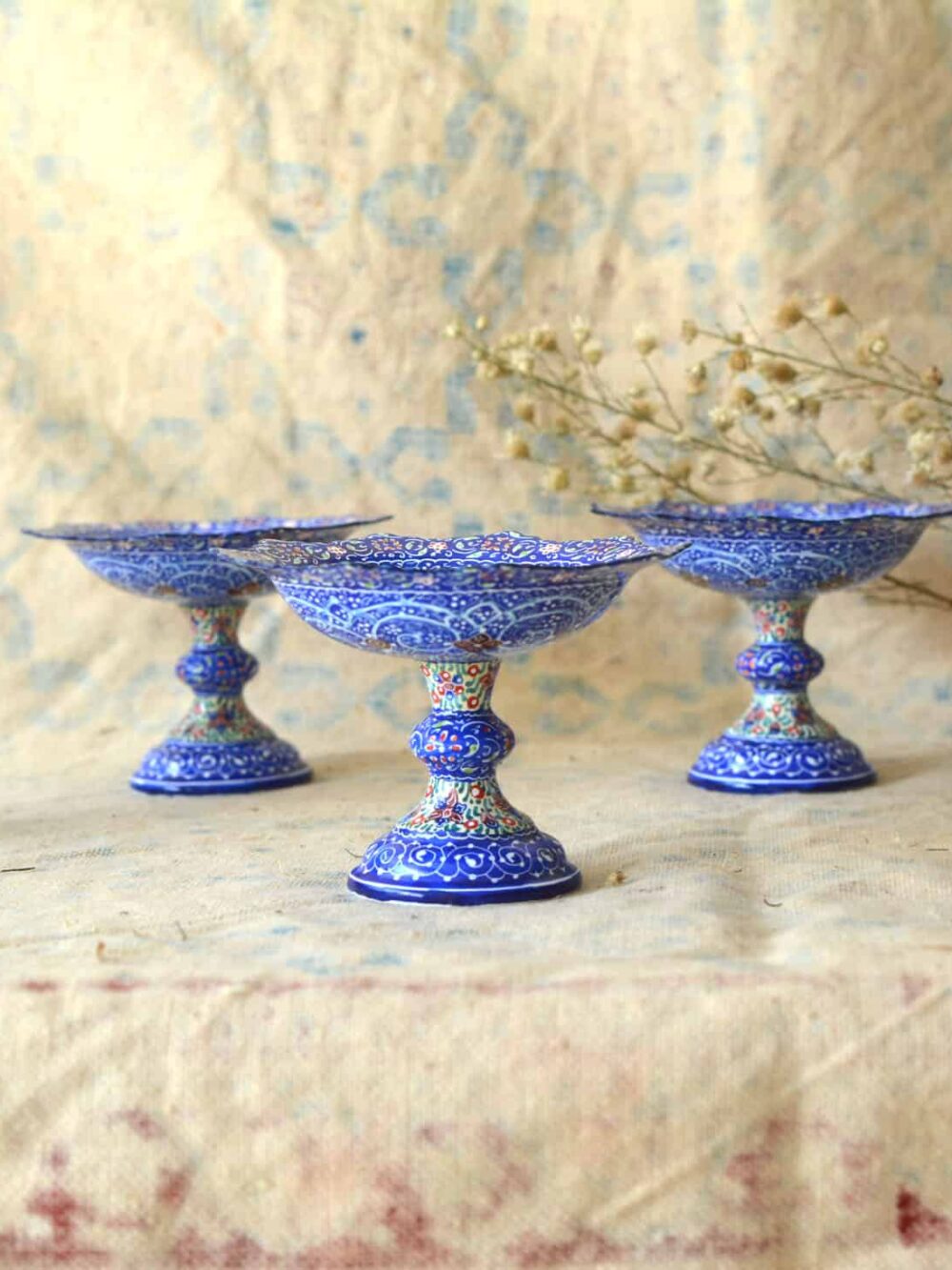 Set of 5 Hand-Painted Enamels