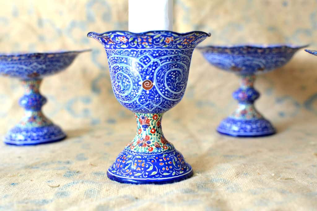 Set of 5 Hand-Painted Enamels