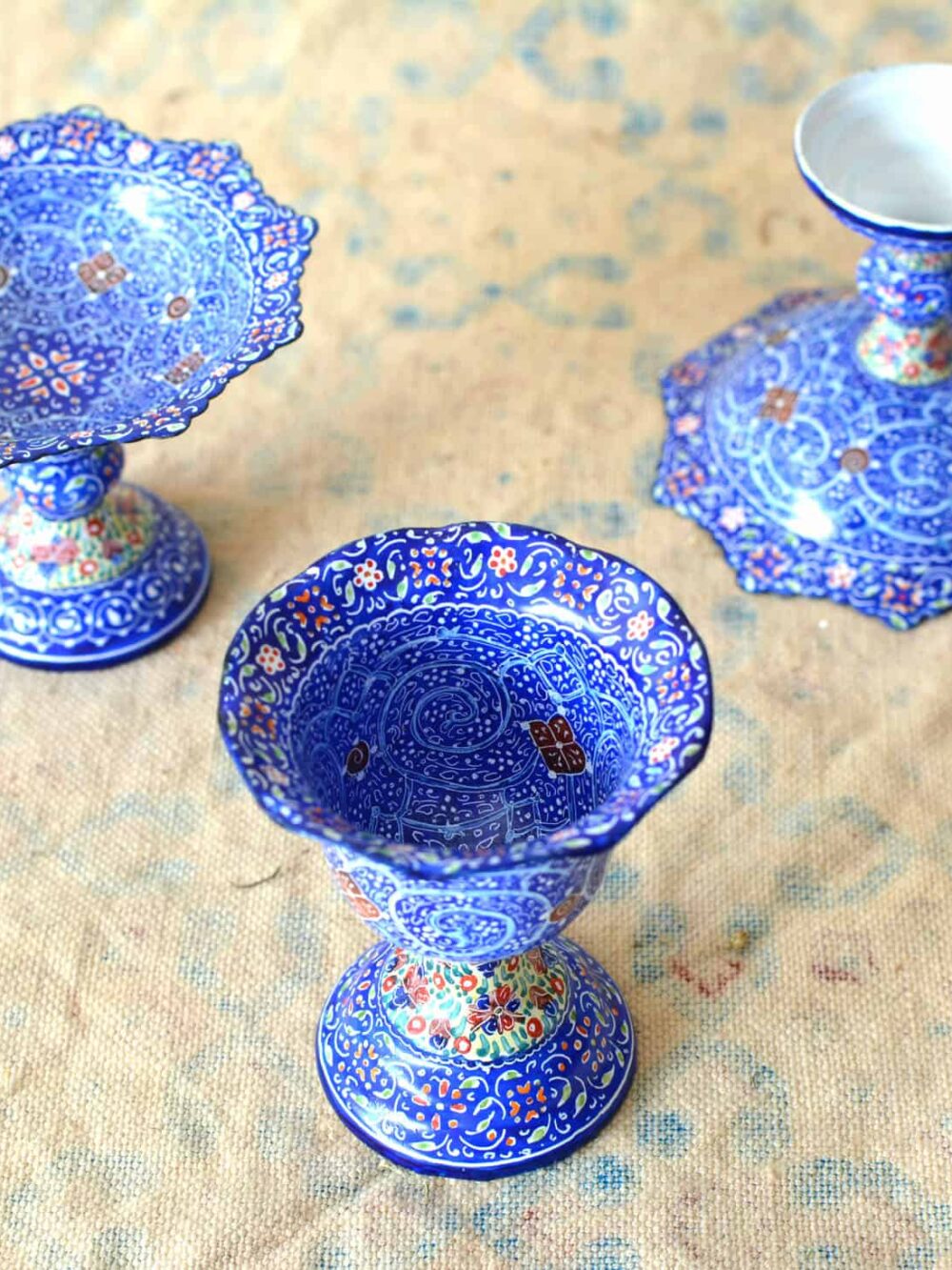 Set of 5 Hand-Painted Enamels