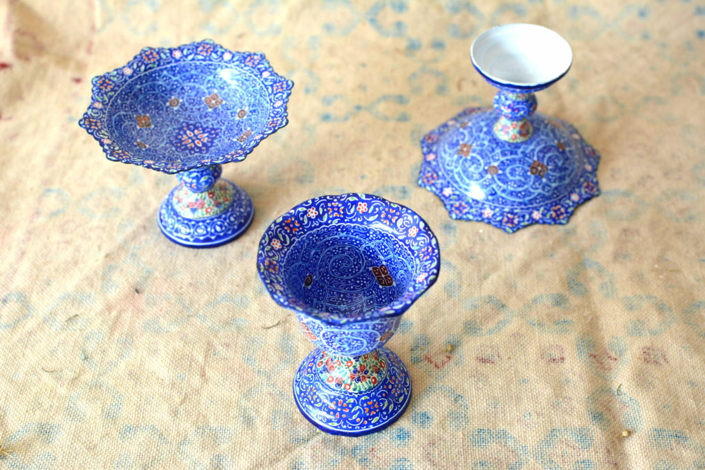 Set of 5 Hand-Painted Enamels