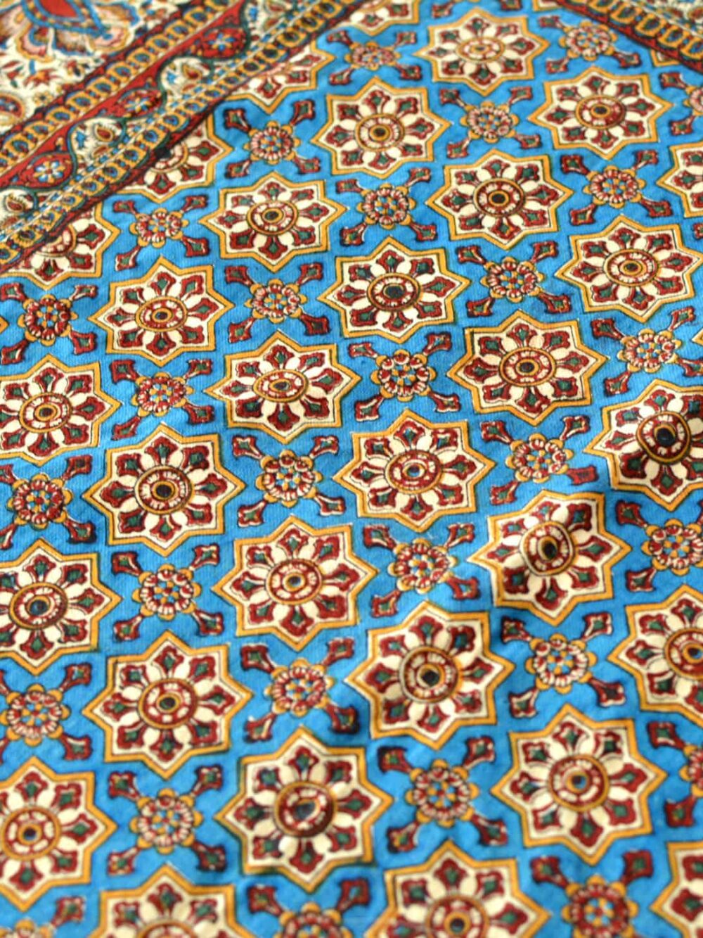 Cotton Hand-Blocked Print Tablecloth