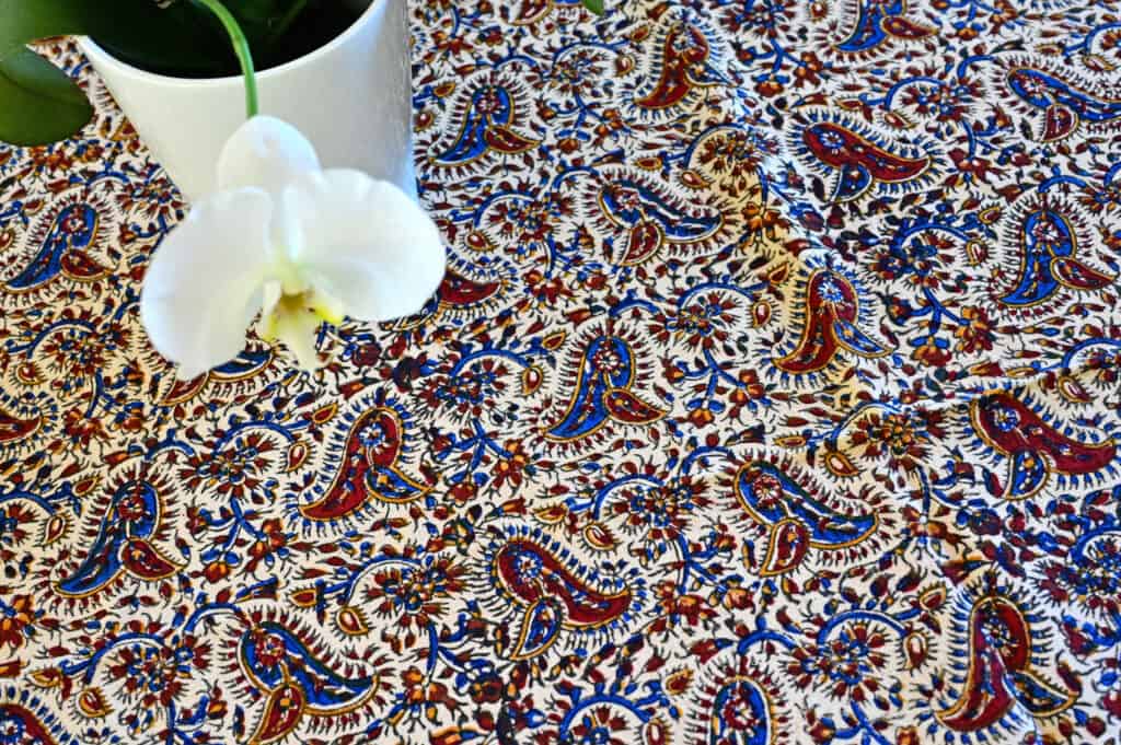 Cotton Hand-Blocked Print Tablecloth