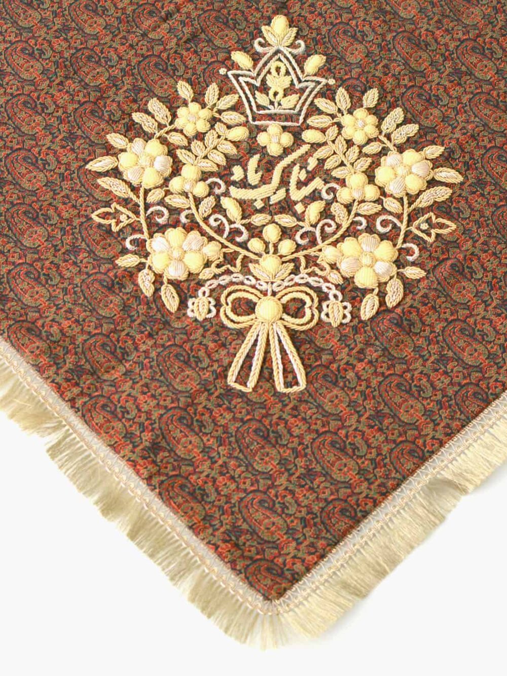 Embroidery Termeh Tablecloth With Tassel-Fringe