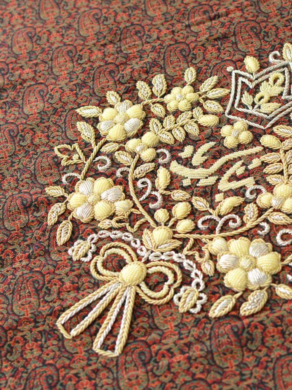Embroidery Termeh Tablecloth With Tassel-Fringe