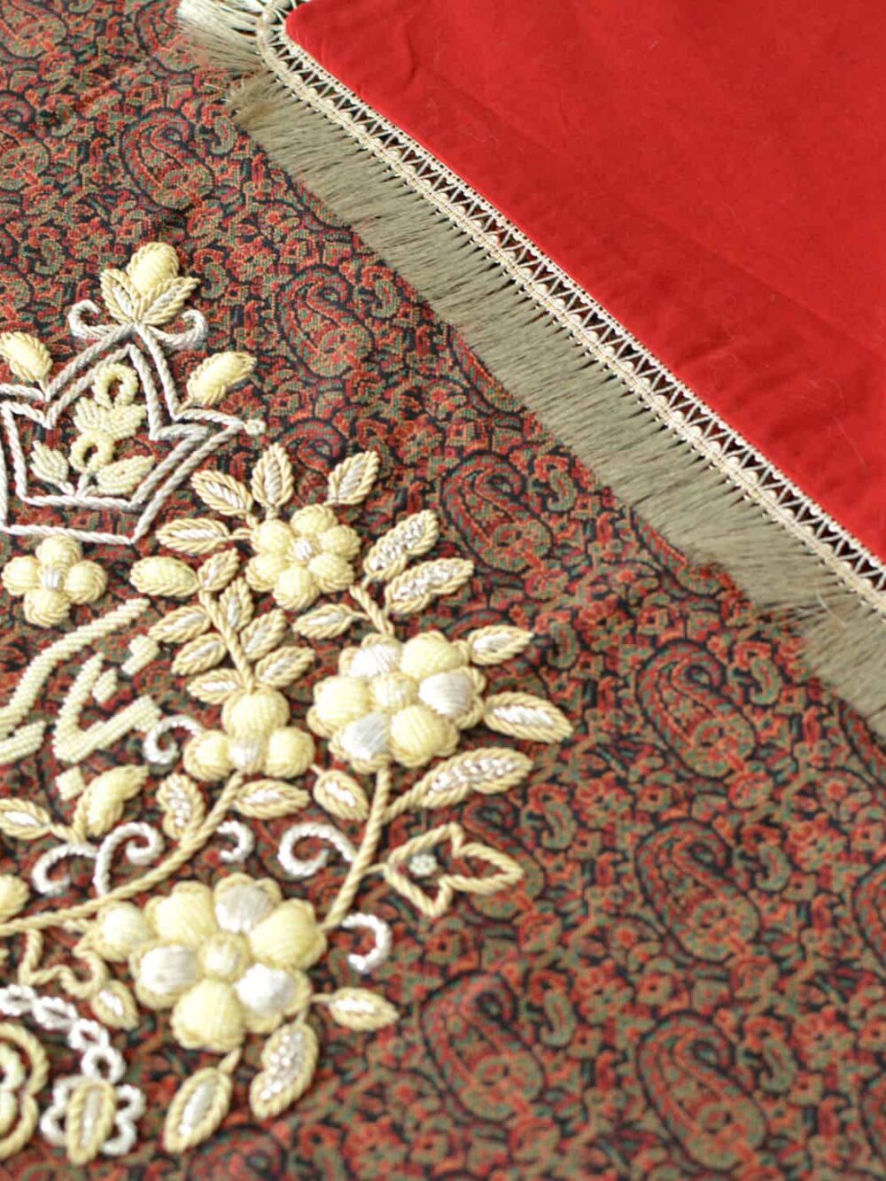 Embroidery Termeh Tablecloth With Tassel-Fringe
