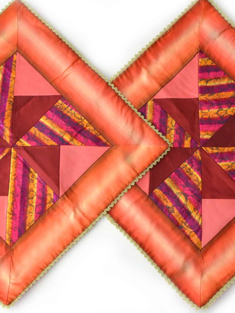 1900s Vintage Patchwork Tablecloth