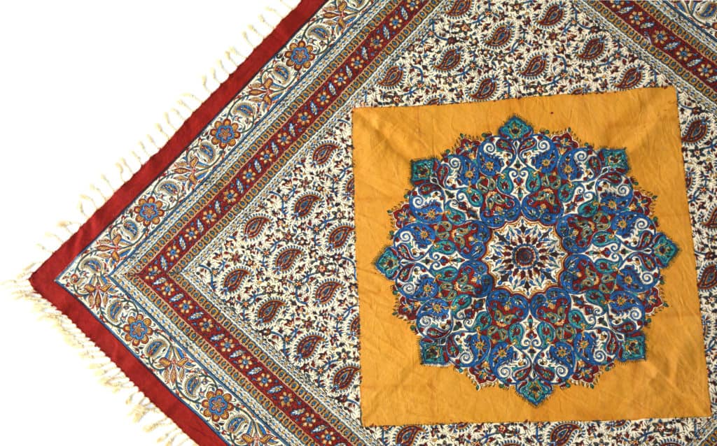 Special Badami Block-Print Tablecloth