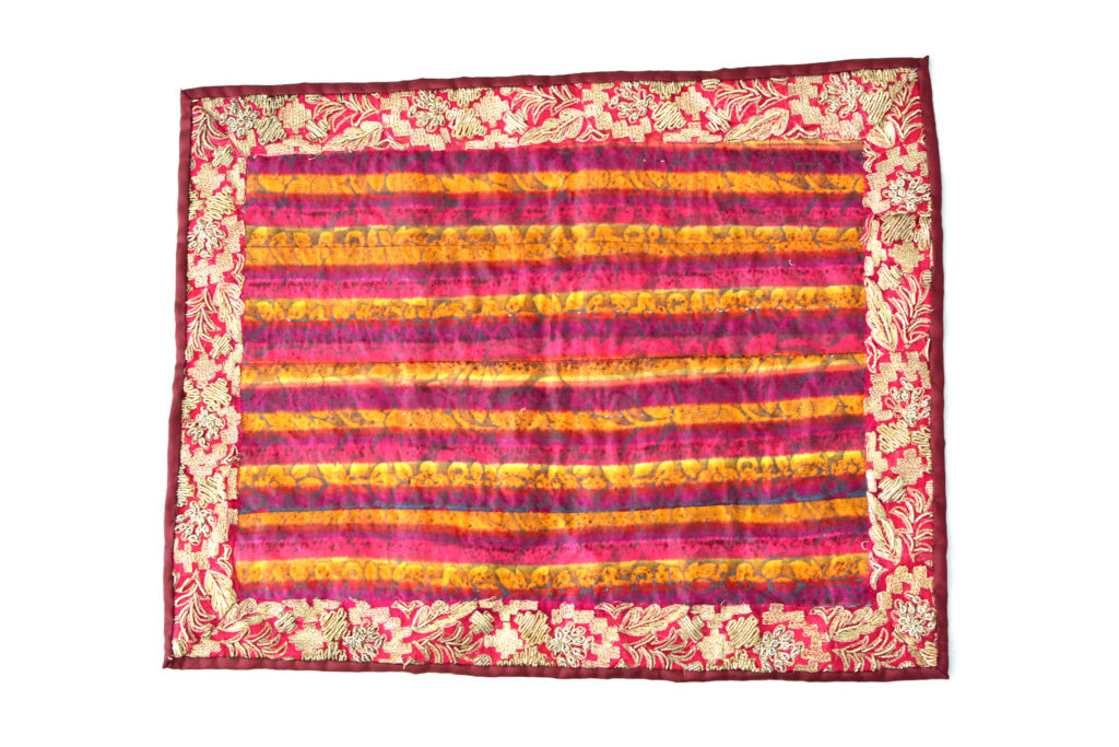 Vintage Fabric & Indian-Border Tablecloth